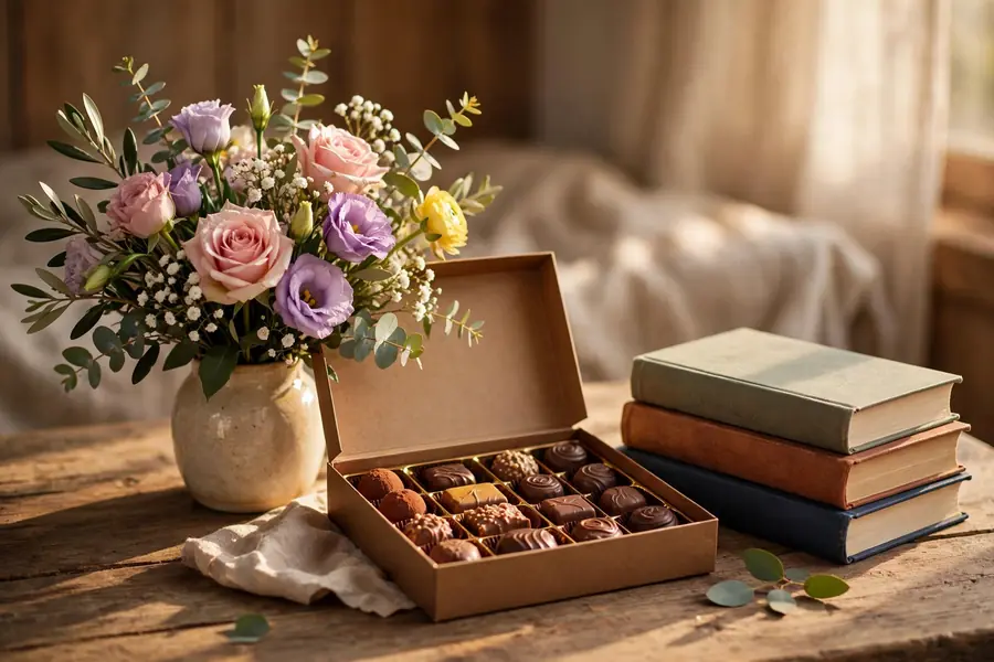 Teacher's Day gift with bouquet, chocolates and books for delivery in Rabwah